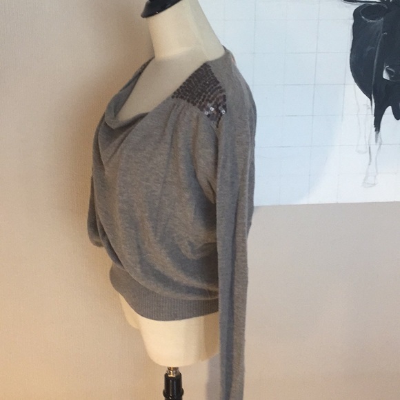 Oonagh by nanette lepore grey cashmere sweater S - Picture 2 of 6